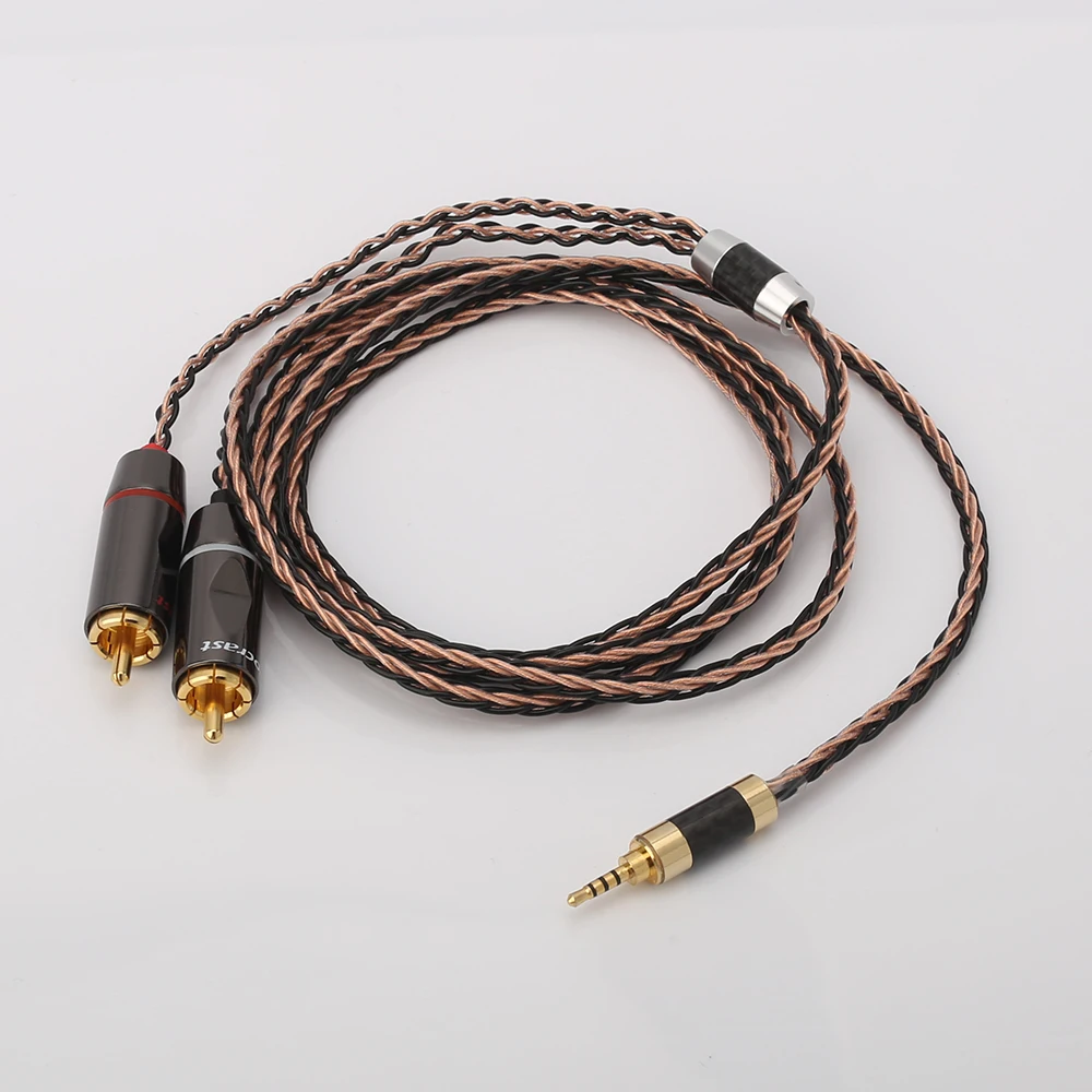 Audiocrast Hifi 2,5 mm TRRS Subalansuotą 2 RCA Male Kabelio Astell&Kern AK100II,AK120II,AK240, AK380,AK320,DP-X1