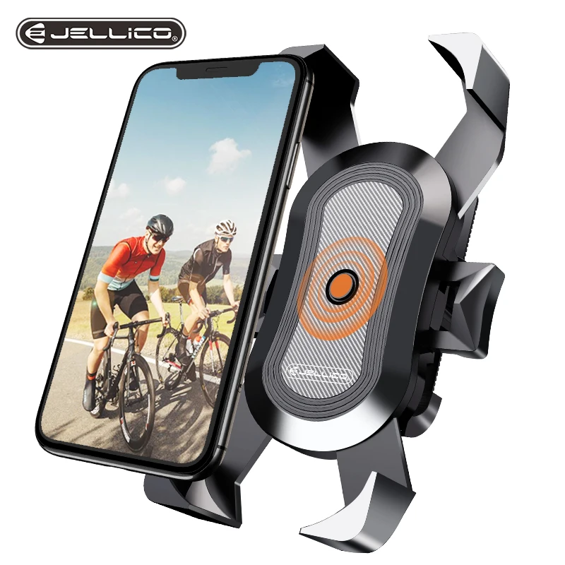 Jellico Dviračių Telefono Laikiklis iPhone Samsung Motociklo Mobilųjį Telefoną Laikiklyje Dviračio Rankenos, Apkaba Stovėti GPS Laikiklis
