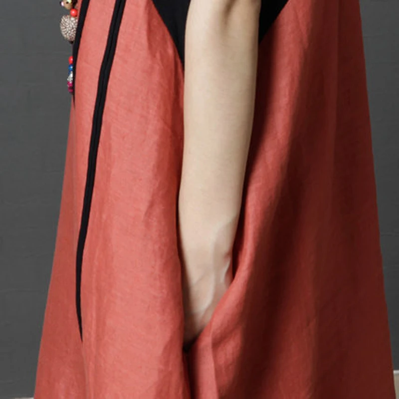 Johnature Moterų Kratinys Suknelė Trumpomis Rankovėmis Medvilnės Skalbiniai 2020 Metų Vasaros Naujus O-Kaklo Korėjos Mados Prarasti Suknelės