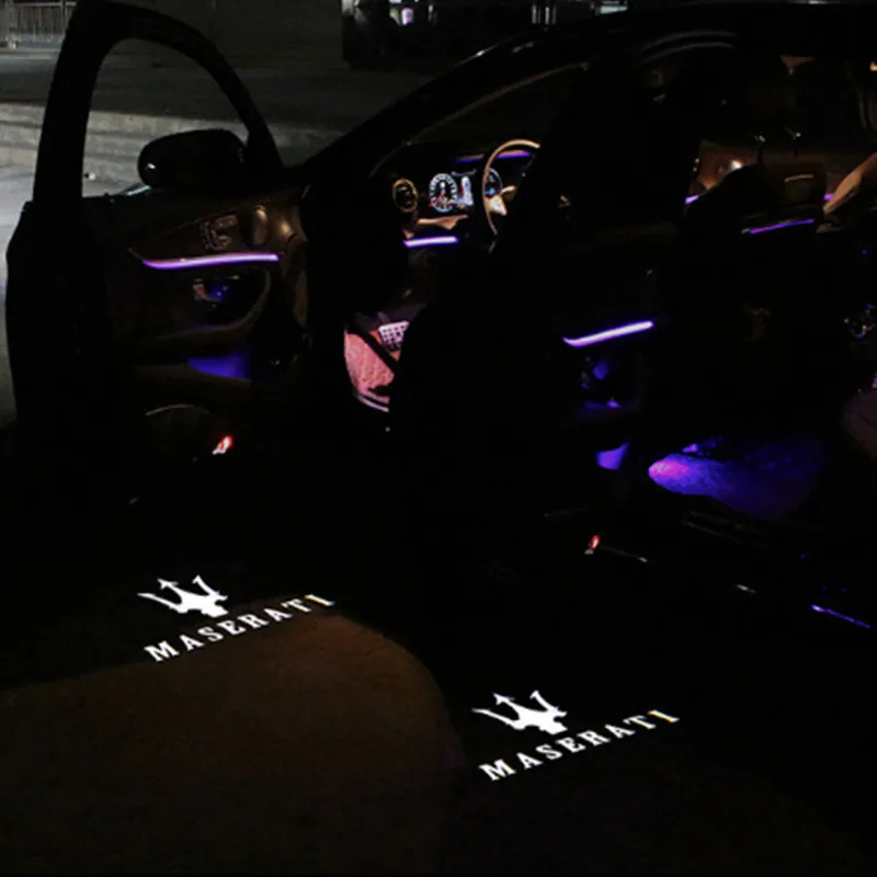2X Automobilio LED Durų Projekcija Logotipas Šviesos 