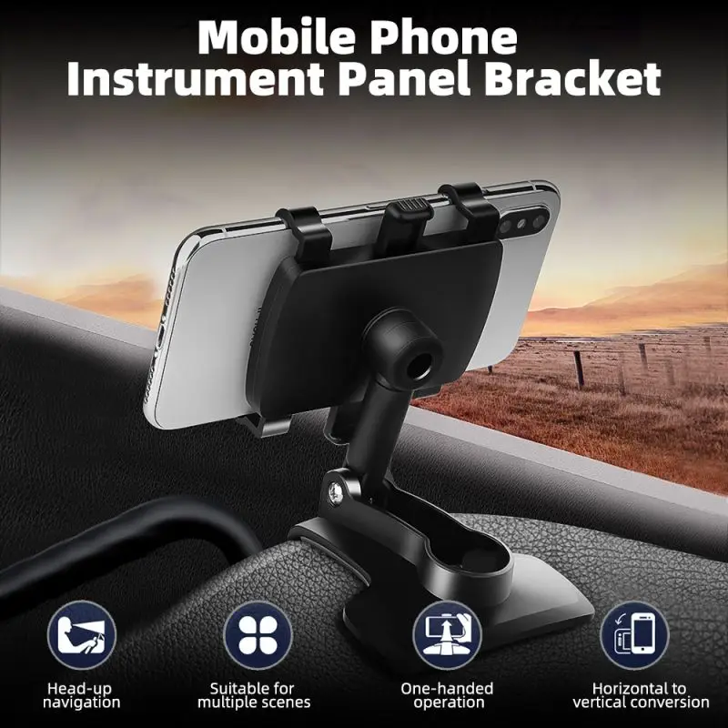 2020 360 Laipsnių Automobilio, Mobiliojo Telefono Laikiklis Stovi prietaisų Skydelio Galinio vaizdo Veidrodėlis skėtį nuo saulės Pertvara Telefono Laikiklis GPS Mount