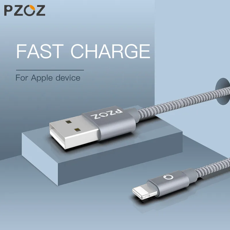 PZOZ iPhone Įkroviklis, usb kabelis 2.4 Greito Įkrovimo Mobilųjį Telefoną Įkrauti ipad iphone kabelis X Xr Xs max Plius 8 7 6s 5 SE Laido
