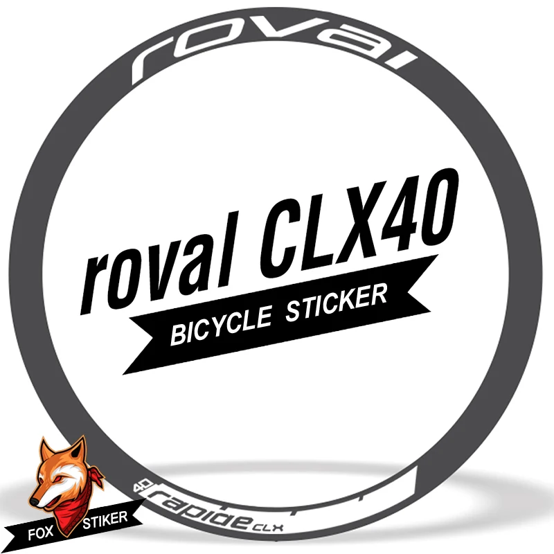 700C 40/50mm ratlankio varantys lipdukas Kelių diskiniai stabdžiai, dviračių lipdukai ciklas, atspindintis kelių ratų decal R0VAL CLX40 CLX50