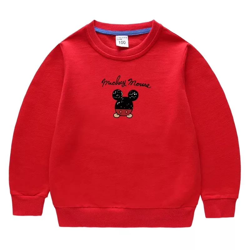 Rudenį, Žiemą Naujas korėjiečių Versija Megztinis Disney Mickey Įgulos Kaklo Megztinis Vaikų ilgomis Rankovėmis Berniukams, Mergaitėms Medvilnės palaidinukė