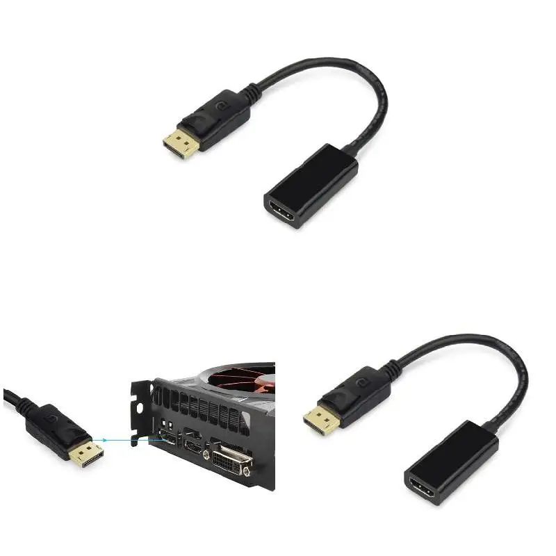 DP HDMI Kabelis, 1080P, Suderinamas DisplayPort į HDMI HDTV Vyrų ir Moterų Adapteris Keitiklis su Garso UY8