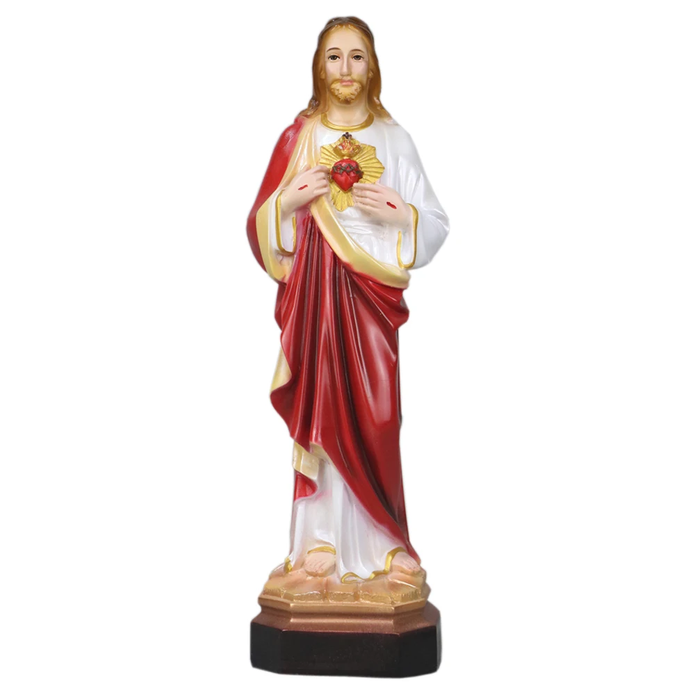 Jėzaus Statula Statulėlės Pav Our Lady of Lourdes Skulptūra Dervos Romos Katalikų Stalo Statula Dekoratyvinės Statulėlės Aukštis 30cm