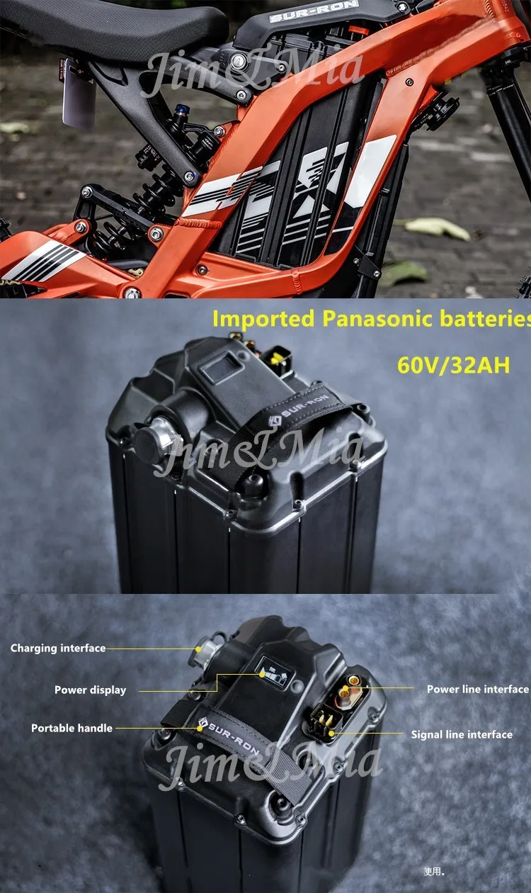 60V32AH Panasonic ličio baterija Sur-Ron elektros off-road transporto priemonė Elektrinis motociklas/elektrinių dviračių baterijos
