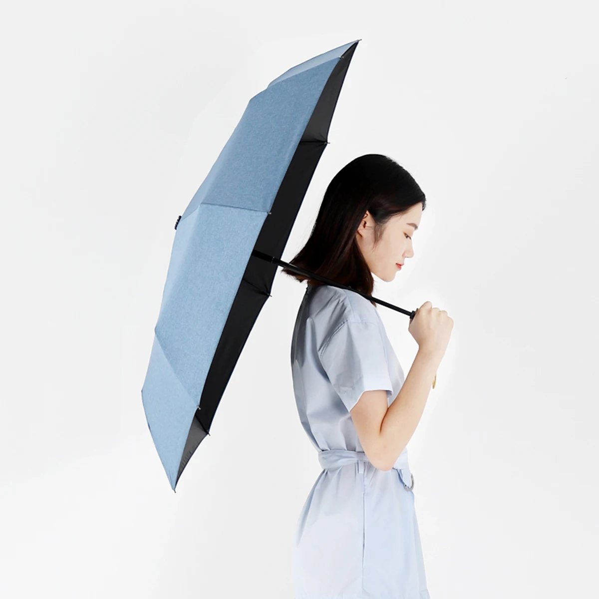 Nauja Japonų Skėtis nuo Lietaus Moterims Imitacija Bambuko Rankena Saulės Automatinis Skėtis Anti UV Vėjo 8K Guarda Chuva Merginos Skėtis