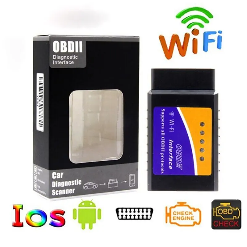 Windows/Android/IOS/Tabletę Automobilių V1.5 Bluetooth/Wifi V1.5 Mini Skaitytuvas Elm 327 PIC18F25K80 Chip Auto Diagnostikos Įrankis OBDII