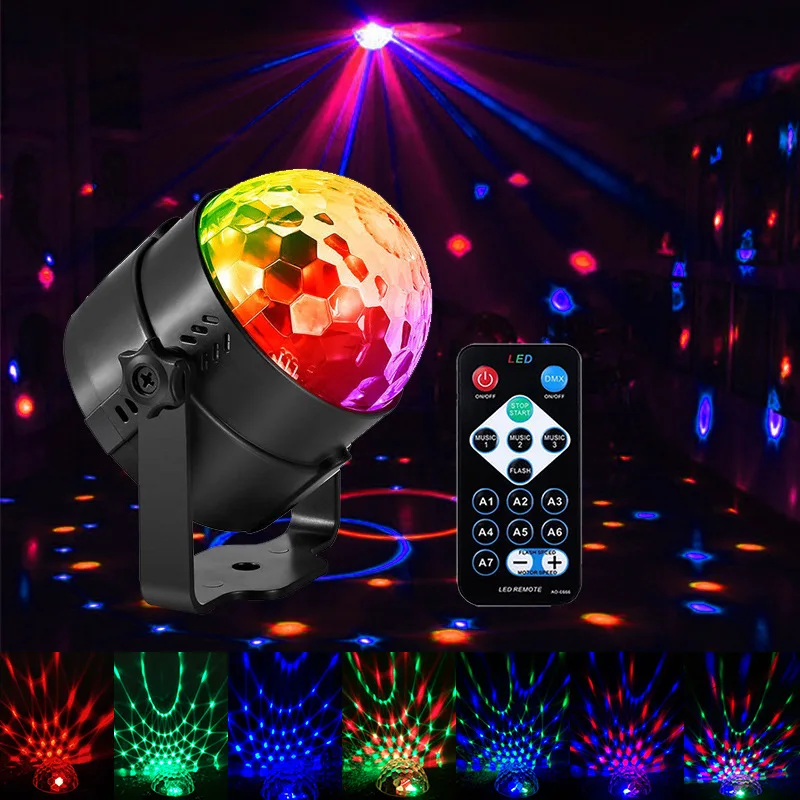 Mini RGB Disco Šviesos, DJ, LED Lazeris Etape Projektorius raudona mėlyna žalia Lemputė USB Įkrovimo Vestuvių, Gimtadienių, bernvakarių DJ Lempos
