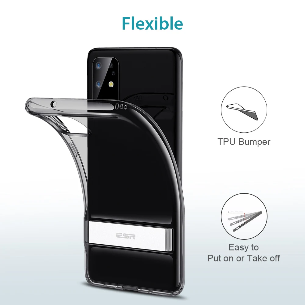 ESR Telefono dėklas Samsung Galaxy S20 Plius S20 Ultra Metalo Atramą Vertikalus Stovas TPU Bamperio Dangtelis, skirtas 