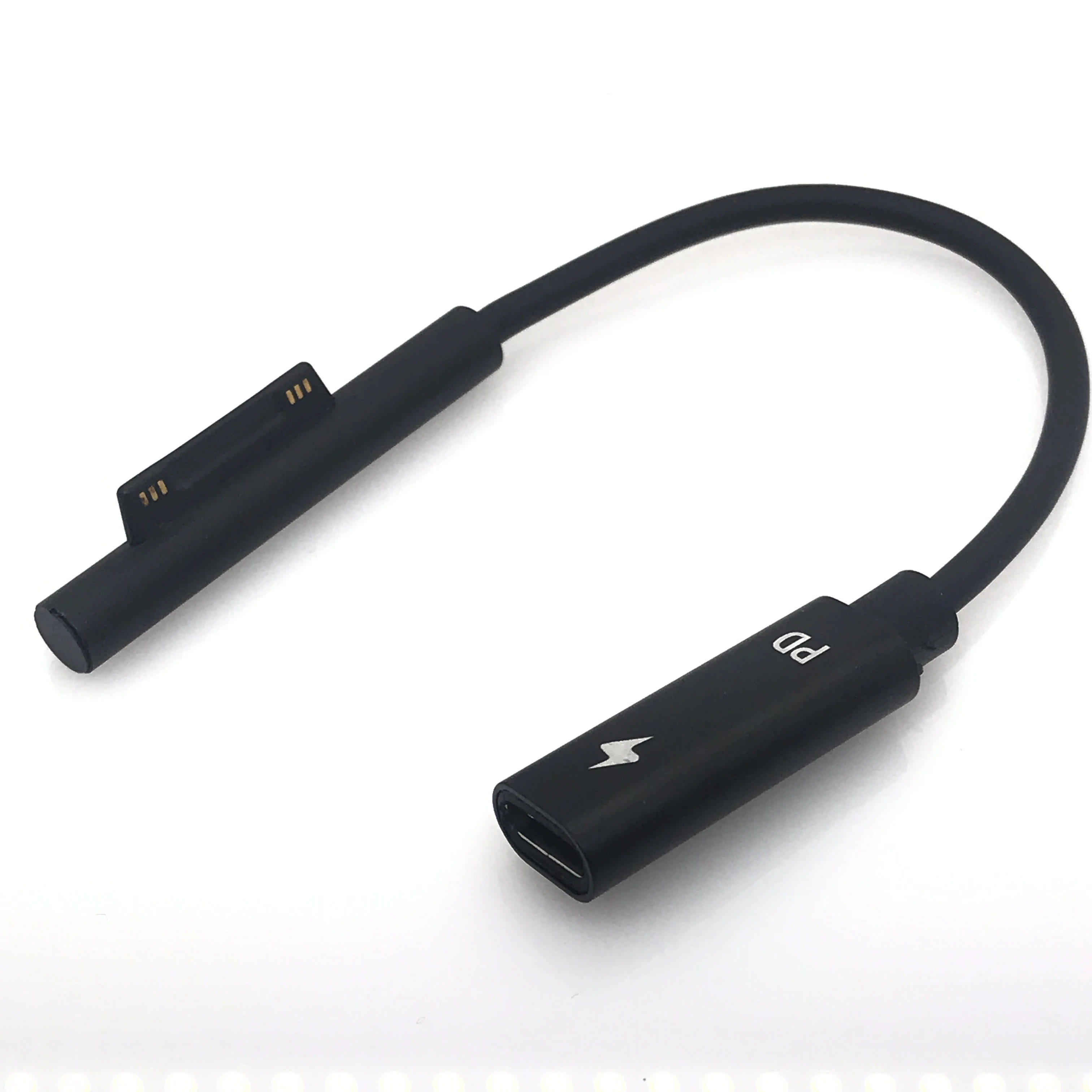 USB Tipo C PD Maitinimo Adapteris Keitiklis Dc Kištukas Įkrovimo Kabelis Laido Microsoft Surface Pro 3 4 5 6 Krovikliu Paviršiaus Eiti