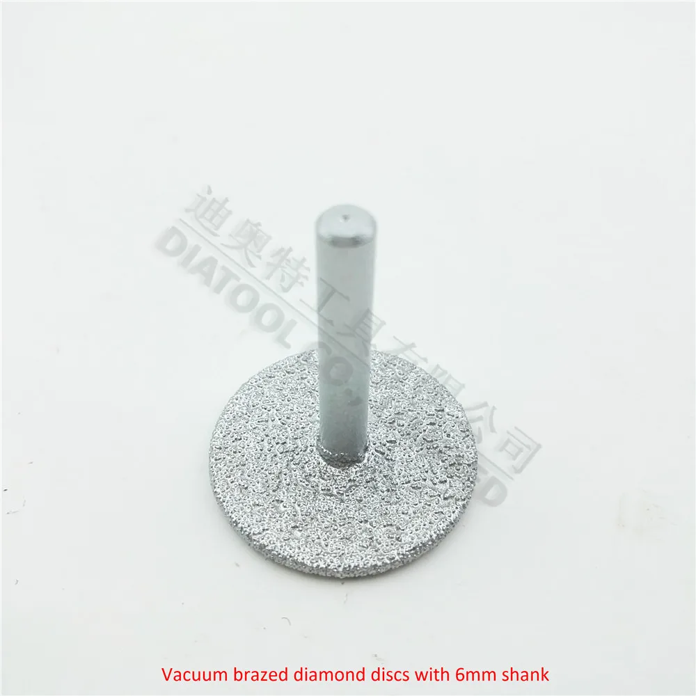 DIATOOL Dia35mm Dulkių brazed deimantiniai diskai su 6mm strypo pjovimo, šlifavimo ir graviravimo deimantinis diskas