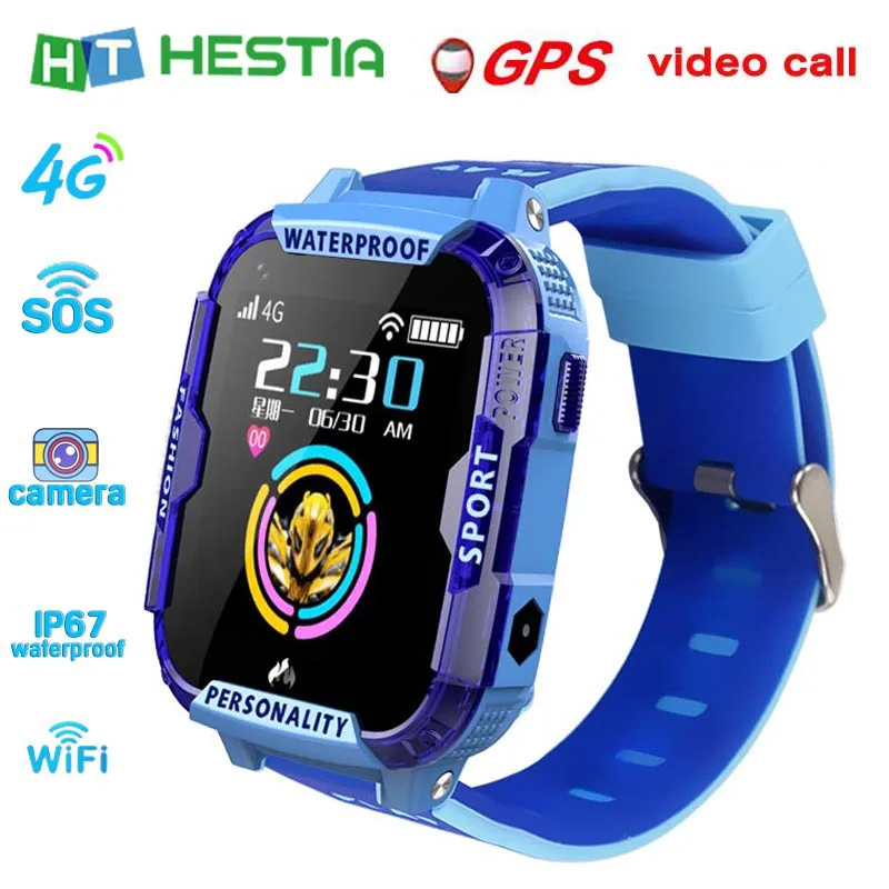 4G смарт часы GPS Vaikams Žiūrėti Smart Laikrodžiai Vaikams, Vaizdo Skambinimo SOS Antil-prarado Smartwatch IP67 atsparus Vandeniui Kūdikių Laikrodis 730mah
