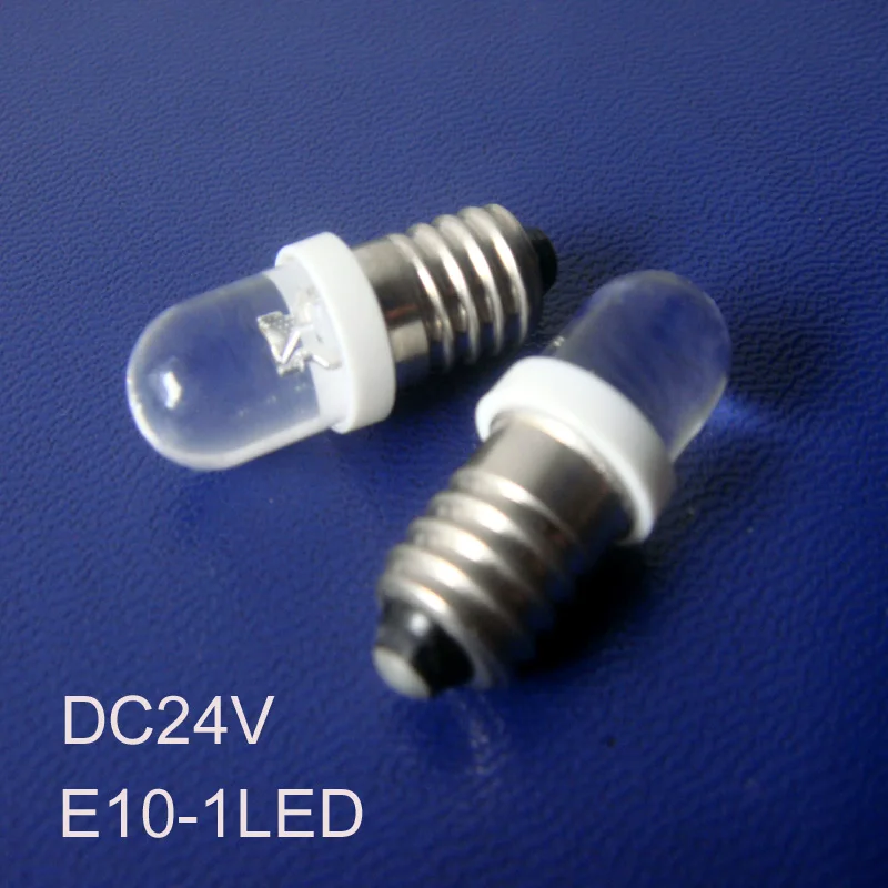 Aukštos kokybės 24V Led E10,E10, Lemputės,E10 24v,E10, Led Lempos,E10 Indikatorius,E10 24V Lempa,LED E10,E10 Šviesos,nemokamas pristatymas 100pc/daug