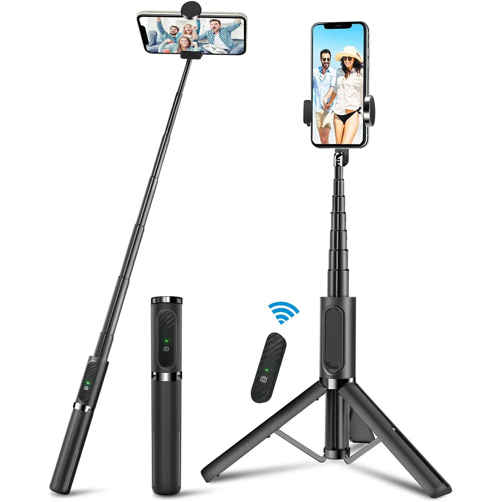 Visi Vienoje Aliuminio Selfie Stick Nuimamas Telefonas Trikojo su Belaidžio Nuotolinio valdymo