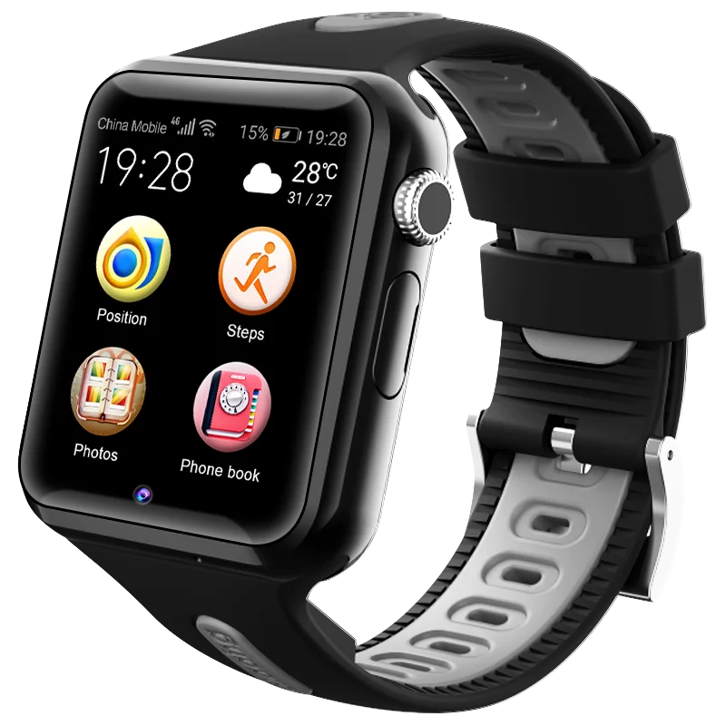 Smart GPS Wifi Vietą Studentas Vaikams Žiūrėti Telefonas Android 9.0 Laikrodis App Įdiegti Bluetooth Nuotolinio Fotoaparato Smartwatch 4G SIM Kortelės
