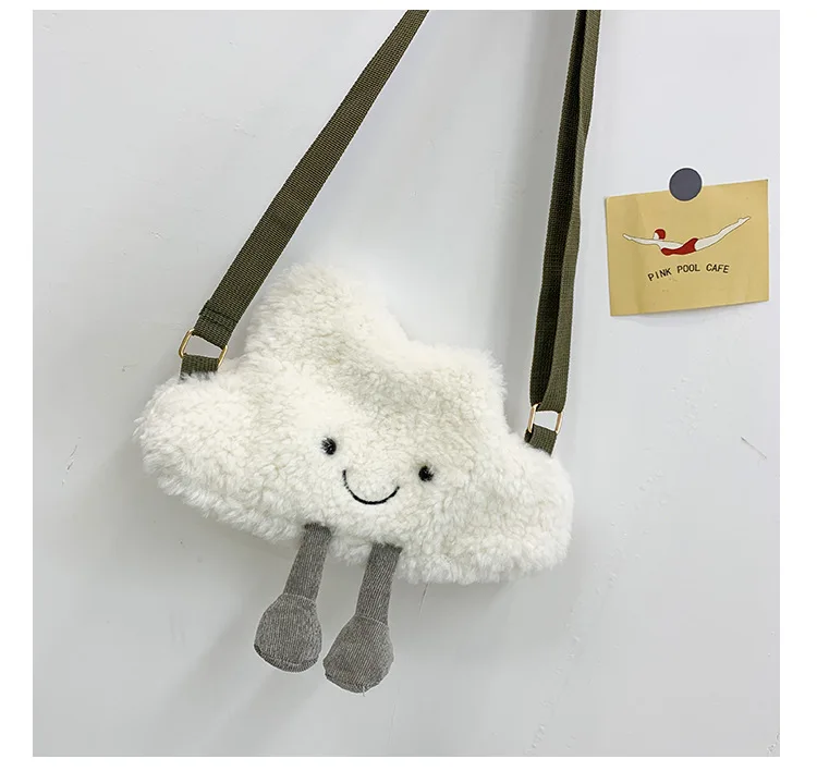 Korėjos animacinių filmų anime pliušinis debesys mielas mielas minkštas pakeisti telefono maišelį moterų krepšys