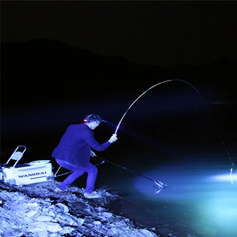 USB Įkrovimo Kūno Judesio Jutiklis Žvejybos LED Žibintai 4/6*LED Skrybėlę Įrašą Reguliuojamas Šviesos Lempos Cokolis Vandeniui Žvejybos Įrankiai