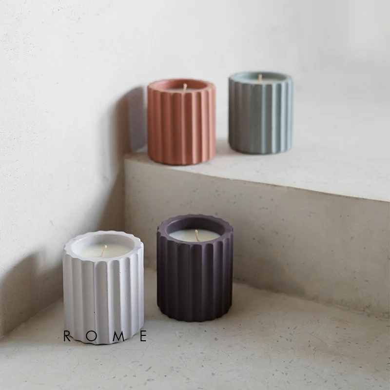 Žvakė taurės cemento silikono formos vazonas pelėsių taurės vaškas pelėsių puodą rankų darbo paprastos konstrukcijos juostele Romos skiltis dizaino pelėsių