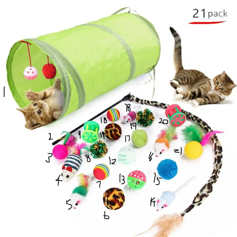 Augintiniai Kačių Žaislai Pelės Formos Kamuoliukus Formų Kačiukas Meilės Naujas Pet Žaislas 21 Rinkinys Kačių Kanalo Funny Cat Stick Pelė Prekių Vertė Pluoštas