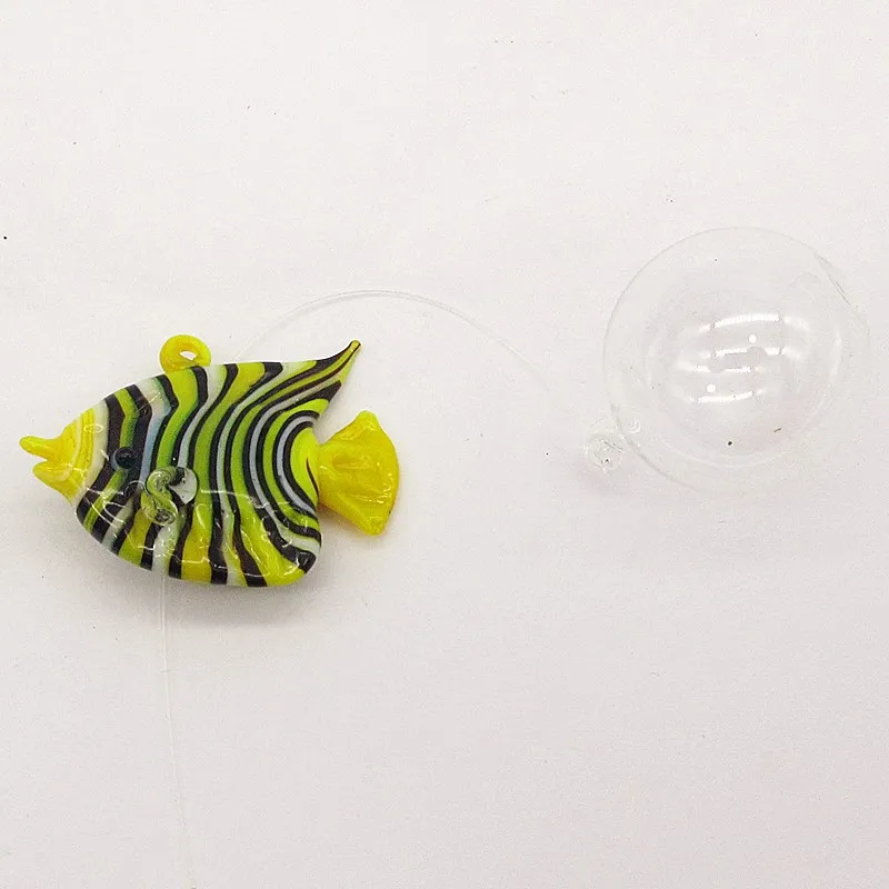 Mini Vandenyno pasaulis, akvariumo dekoracijos pakabukas ranka pūstinis stiklas plūduriuojantis Burbulas žuvis figūrėlės Žuvų bakas gyvūnų statula ornamentu
