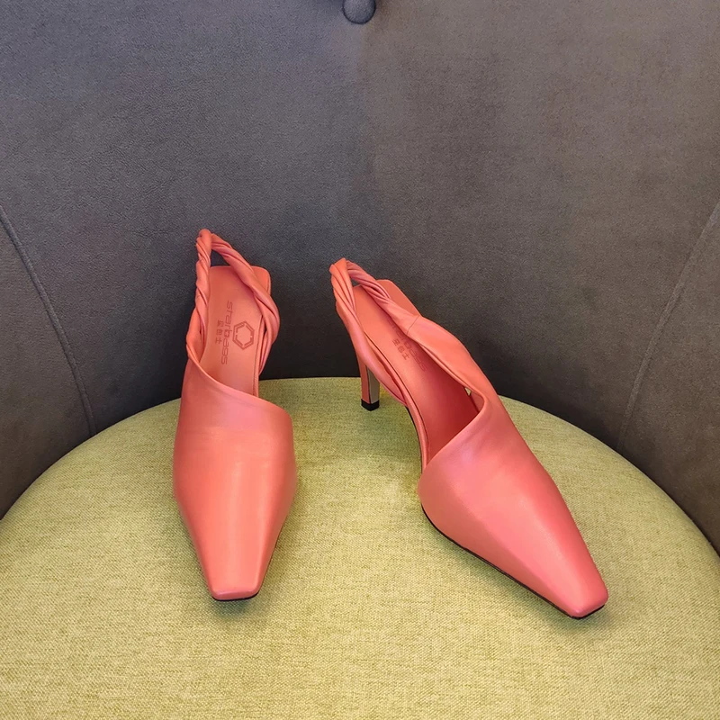 Lvbvrv verslo moterų batai 8,5 cm aukštakulnius, nurodė, spalvų ir minkštos odos, viršutinė, viršutinis sluoksnis odos, rankomis austi italijos batai