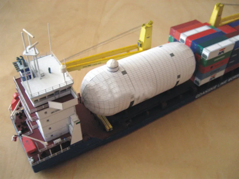 1:400 Masto 3D, Popieriniai, lenkų Gdanskas Krovininis Diecast trimatis Popieriaus Modelis Laivas Vadovas 