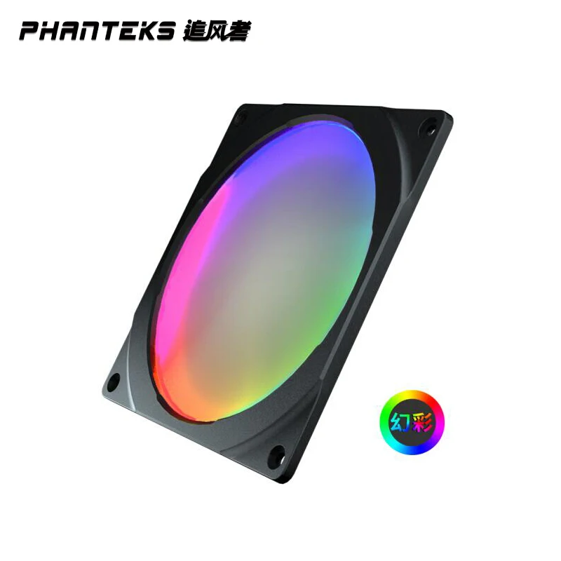 PHANTEKS 5V 140mm Halo RGB spalvotu LED Vaivorykštės spalvų gerbėjas diafragma (suderinama su 14cm fan/sinchroninio plokštė kontrolė)