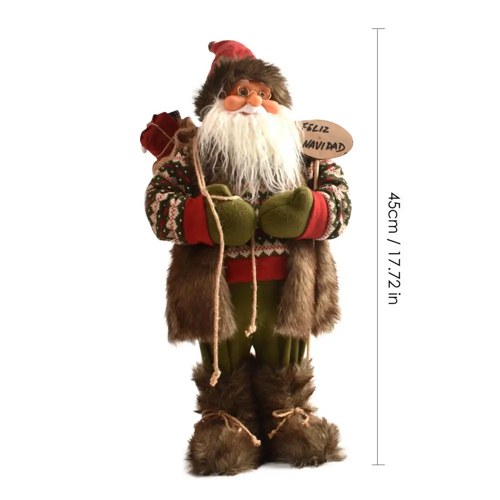 Kalėdų Papuošalai Stalo Apdailos 45CM Didelis Santa Claus Lėlės Naujųjų Metų Vaikas Dovana Kalėdų Eglutė Dekoras Vestuves Prekes