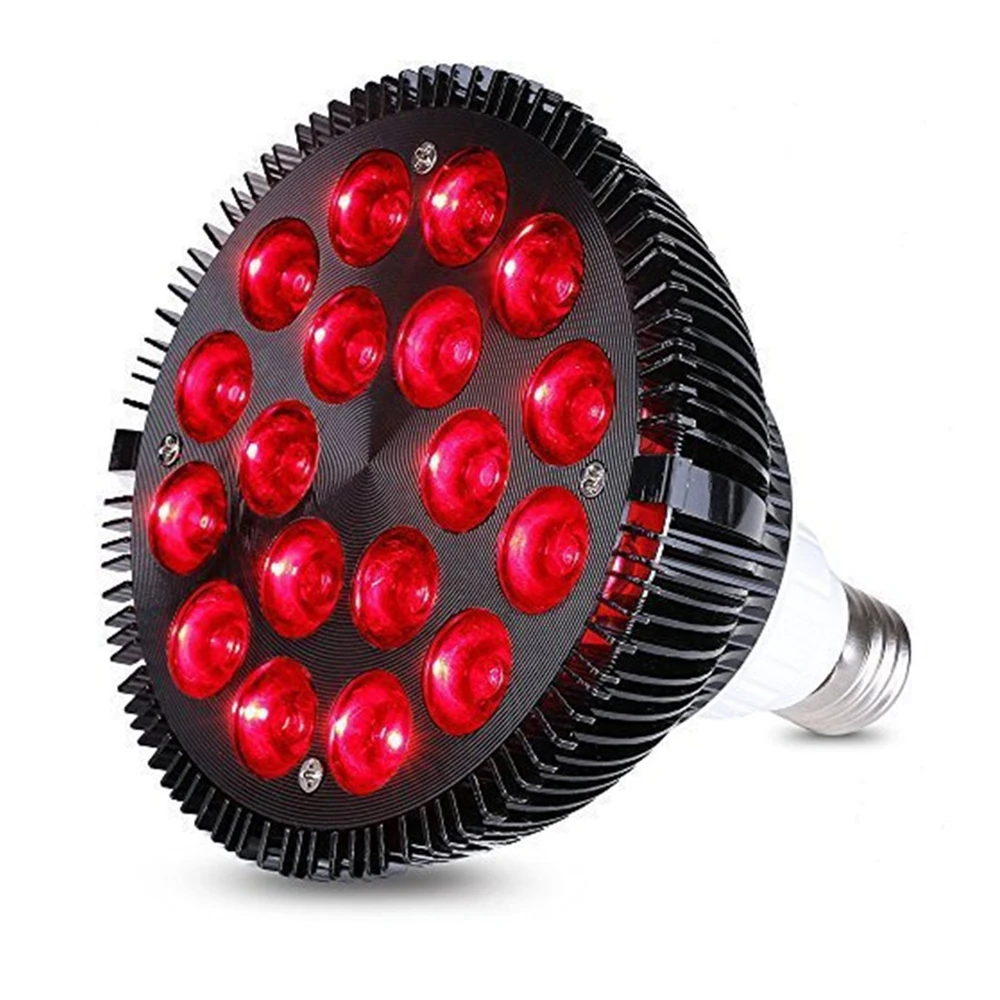 18W E27 LED Šviesos Terapijos Lempa Anti-senėjimo Lempos 660nm Raudona Šviesos Terapija Netoli Infraraudonųjų spindulių 850nm Raudona Augti LED Šviesos