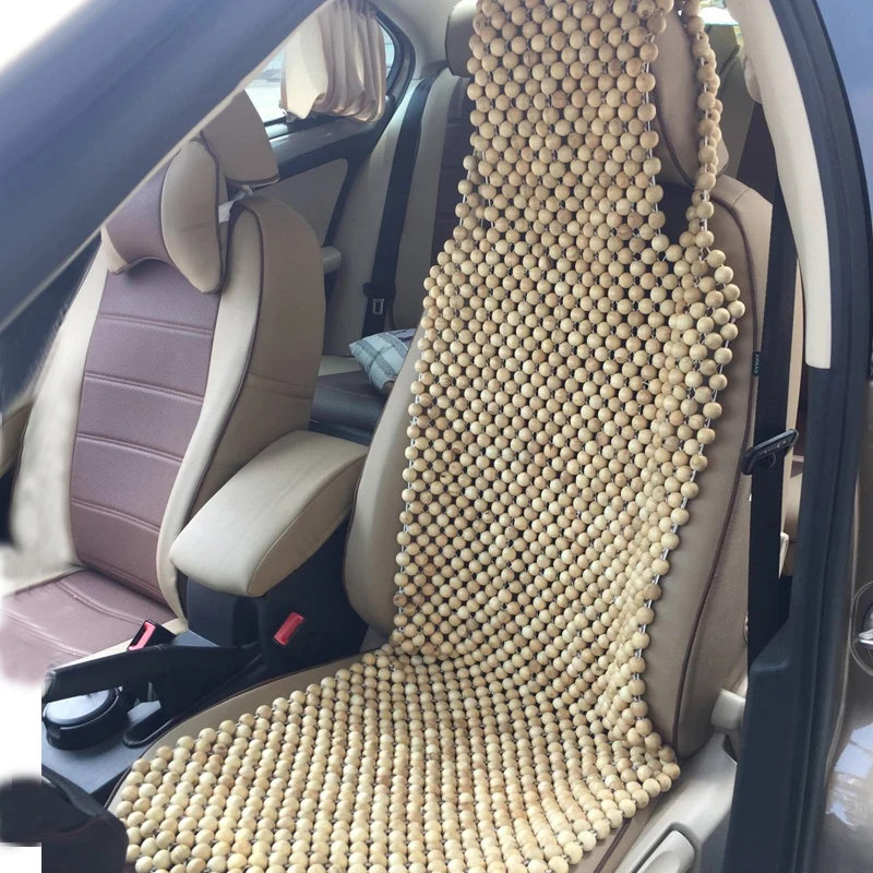 Universalus Medinis Automobilių Sėdynės Padengti Natūralaus Kamparo Medienos Masažas Automobilio Sėdynės Pagalvėlę, Interjero Priedai