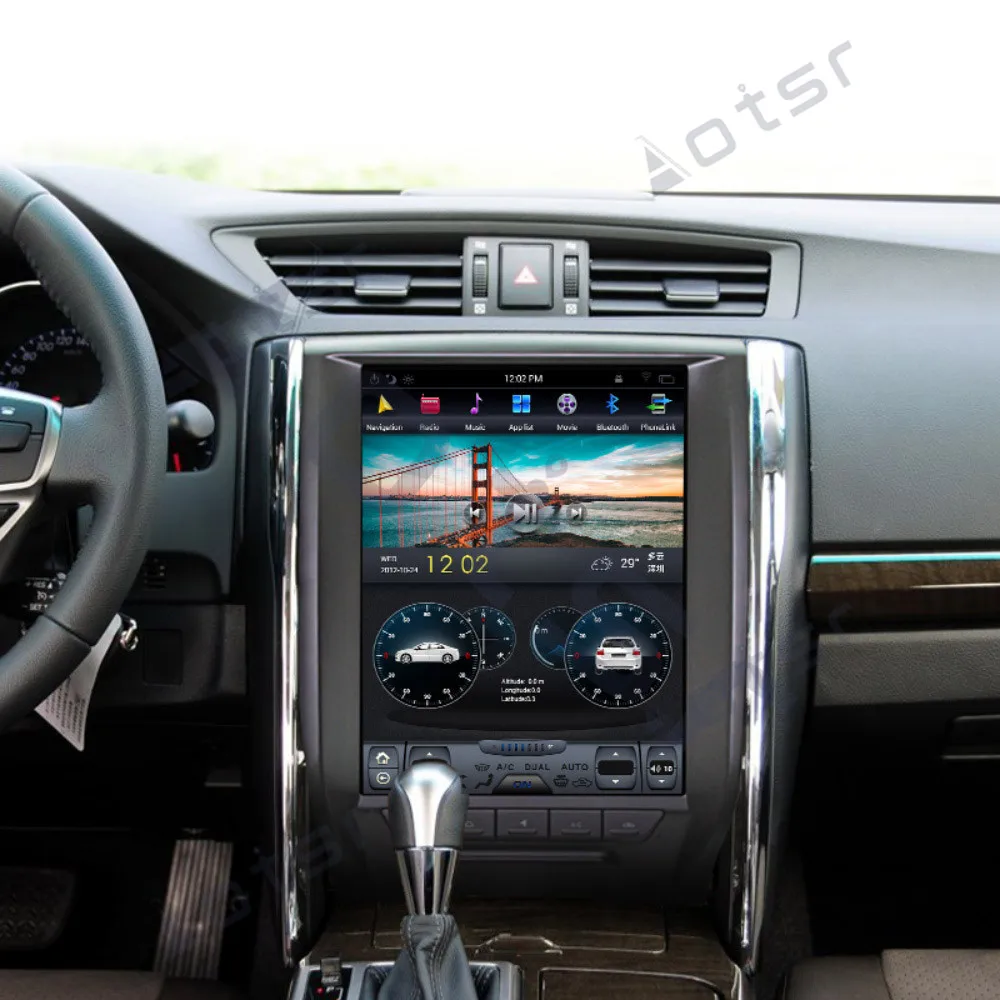 Tesla Stilius Android 9.0 Jutiklinis ekranas GPS nemokama Automobilių Multimedijos Grotuvo Toyota Ženklas-x 2010-2013 Garso Radijas stereo galvos vienetas IPS