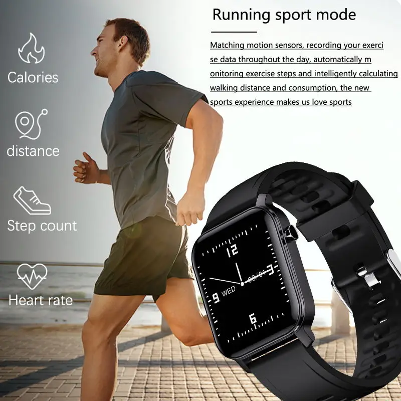 LIGE Naujas Smart Apyrankę Pedometer Fitness Tracker, Širdies ritmą, Kraujo Spaudimą, Stebėti Sporto Smart Watch Vyrai 