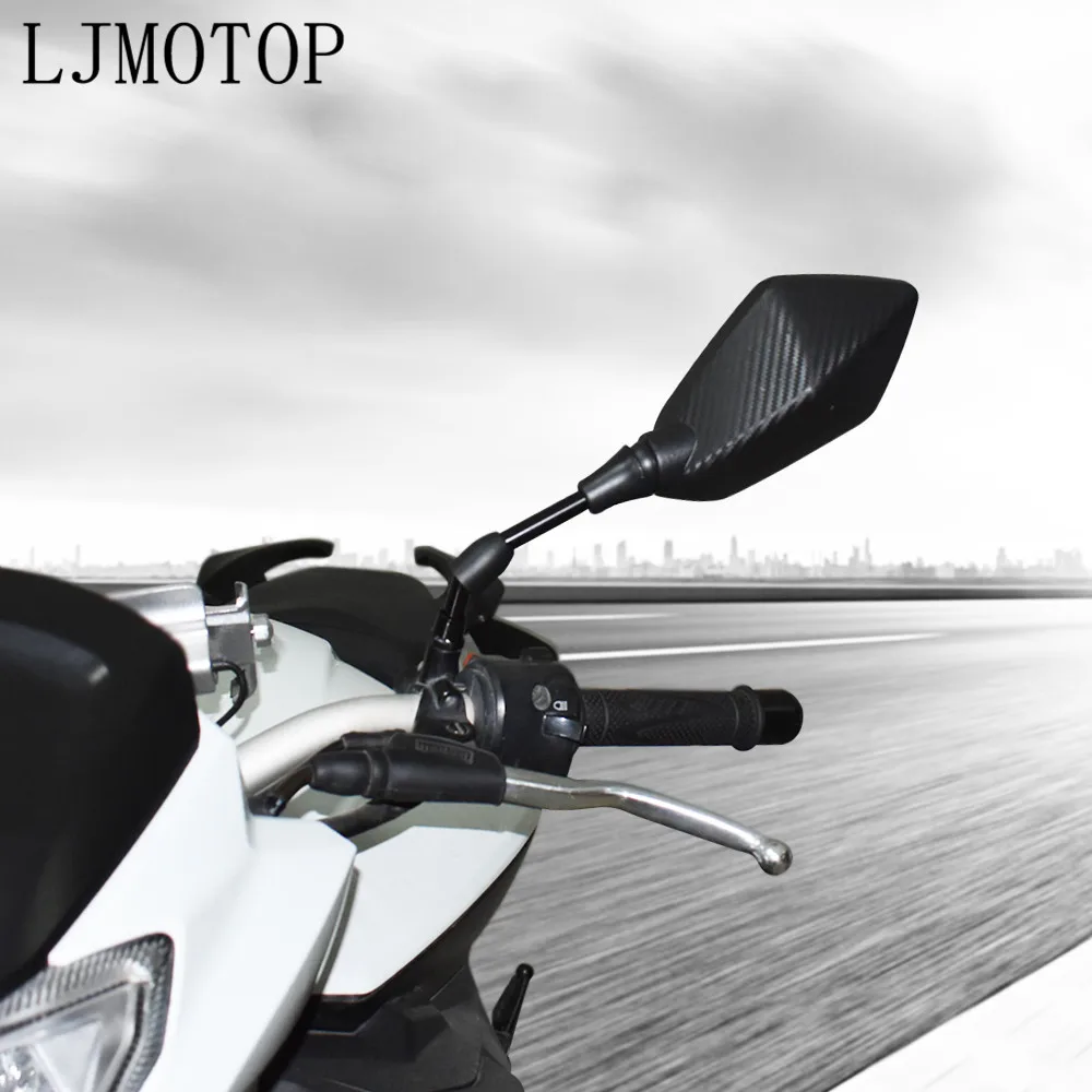 Universial 10mm Motociklo Veidrodžiai Lenktynių Sporto Dviračio Užpakalinio vaizdo Veidrodėlis, Skirtas Yamaha XSR 700 900 TDM 900 MT 03 25 YBR 125 YZF R15