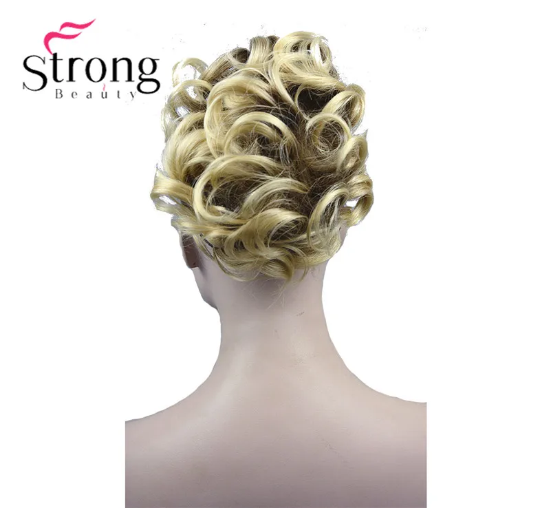 StrongBeauty Trumpi plaukai surišti į uodegą Plaukų Gabalas Pratęsimo Sintetiniai Plaukai Banguoti Letena Įrašą/apie Hairpiece SPALVŲ PASIRINKIMO