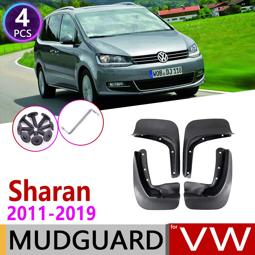 Automobilių Mudflap VW Sharan Seat Alhambra 7N MK2 2011~2019 Sparnas sparnų Splash Atvartu Purvasargių Priedai 2012 2013