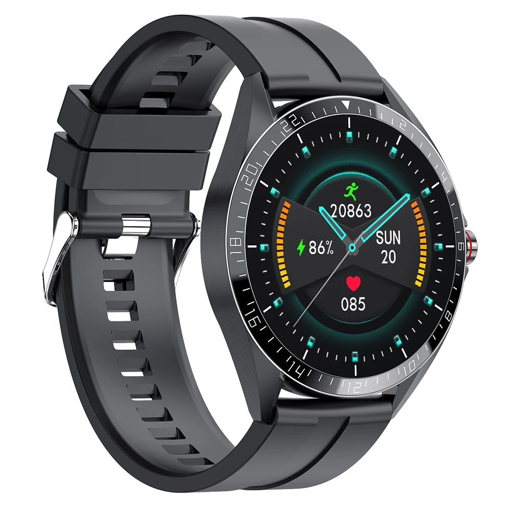 KUMI GW16T 1.3 colių Smart Watch Vyrų jutiklinių Sporto Širdies ritmo Miego Stebėti IP67 atsparus Vandeniui 