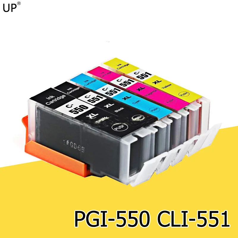 PGI550 CLI551compatible už cannon PIXMA ip7250 8750 MG5450 MX725 MX925 MG6450 MG5550 IX6850 MG5650 Spausdintuvo PGI550 CLI551