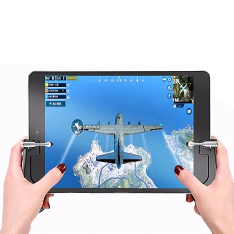 Mobili PUBG Žaidimų Valdiklis skirtas iPad Tabletę 4 Pirštu Žaidimas Kreiptuką Rankena Tikslas Mygtuką L1R1 Šaulys Gamepad Sukelti