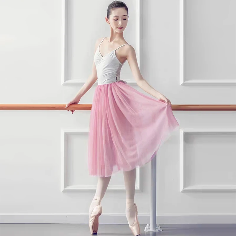 78cm Ilgai Baleto Sijonas Rožinė Raudona Balta Juoda Suaugusiųjų Ballerina 