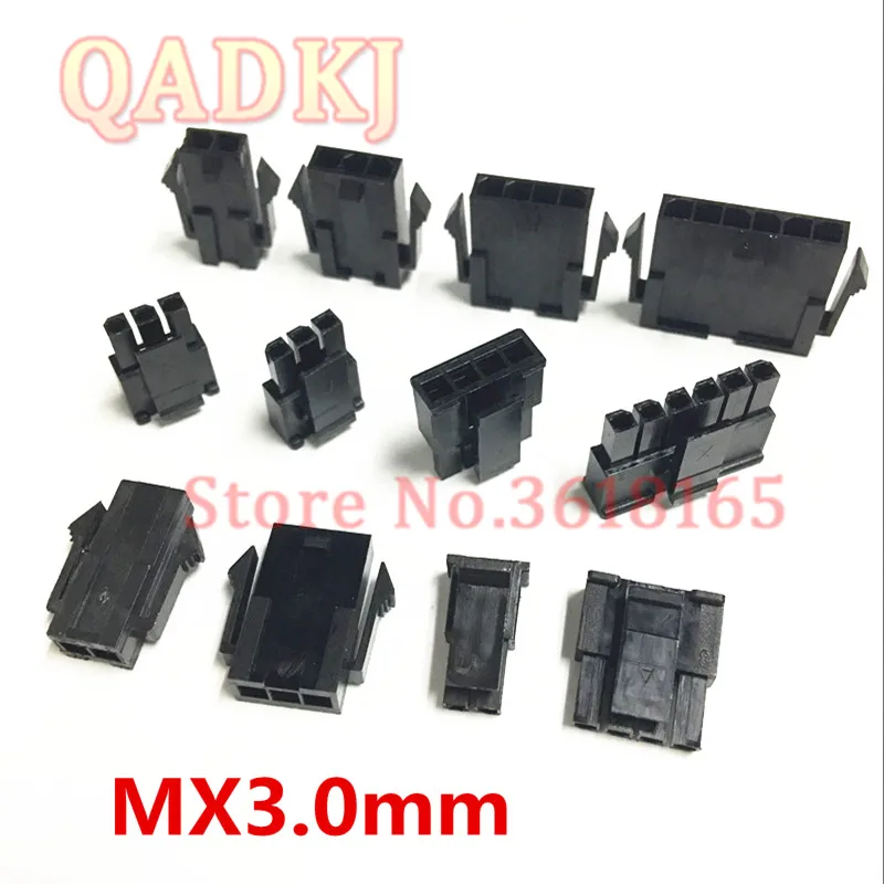 10 Rinkiniai Molex Micro-Fit 3.0 mm Jungtis MX3.0 vienoje Eilėje Vyrų Korpusas su vidiniu Būsto 2P/3P/4P/5P/6/Pin 43645/43640 Serija