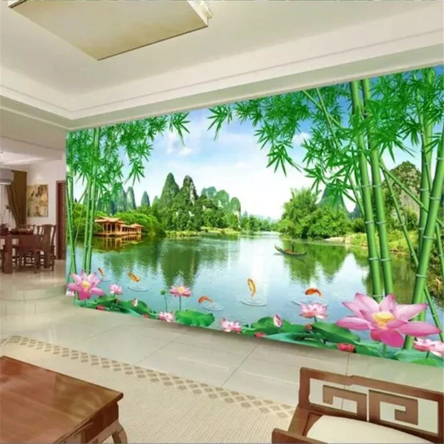 Wellyu Užsakymą tapetai 3d didelių nuotraukų freskomis kalnų aišku, dekoracijos Jiangnan geros dekoracijos, miegamąjį, TV foną, sienos popieriaus обои