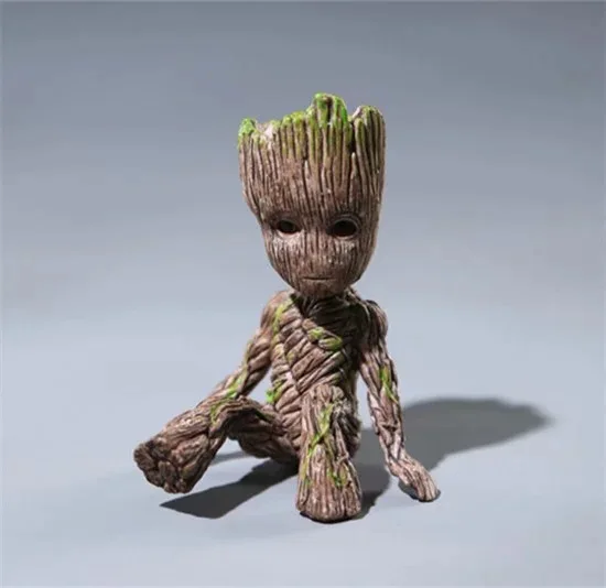 Nauji Globėjai Galaxy 2 Groot Mažai Medį Sėdintis Mažai Medį Asmuo Kūdikių Q Versija Lėlės Maišelį Apdaila