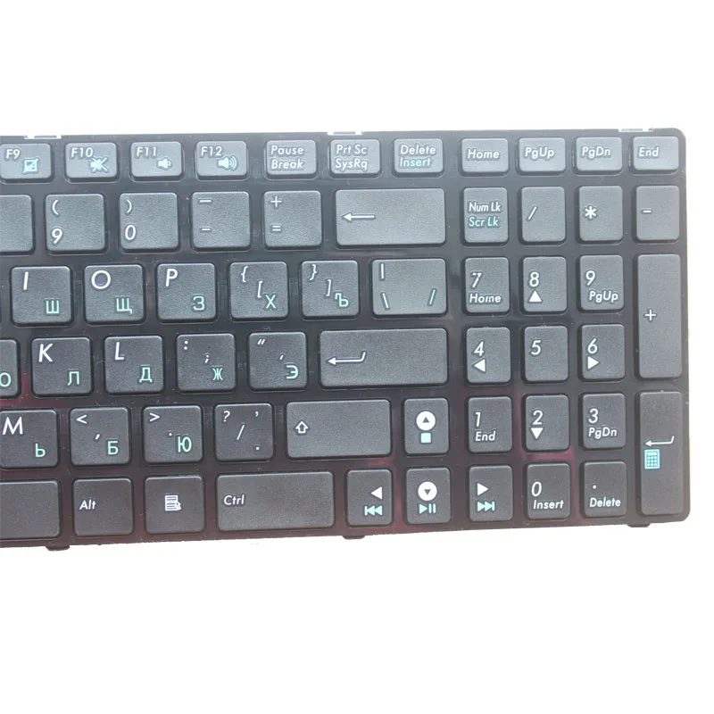 Rusijos Klaviatūros ASUS K52J N50 K52 A53 G60 N73 F50 N61 G72 G51 N71 N53 F50N F50S F50Q RU sienos nešiojamojo kompiuterio klaviatūra Juoda