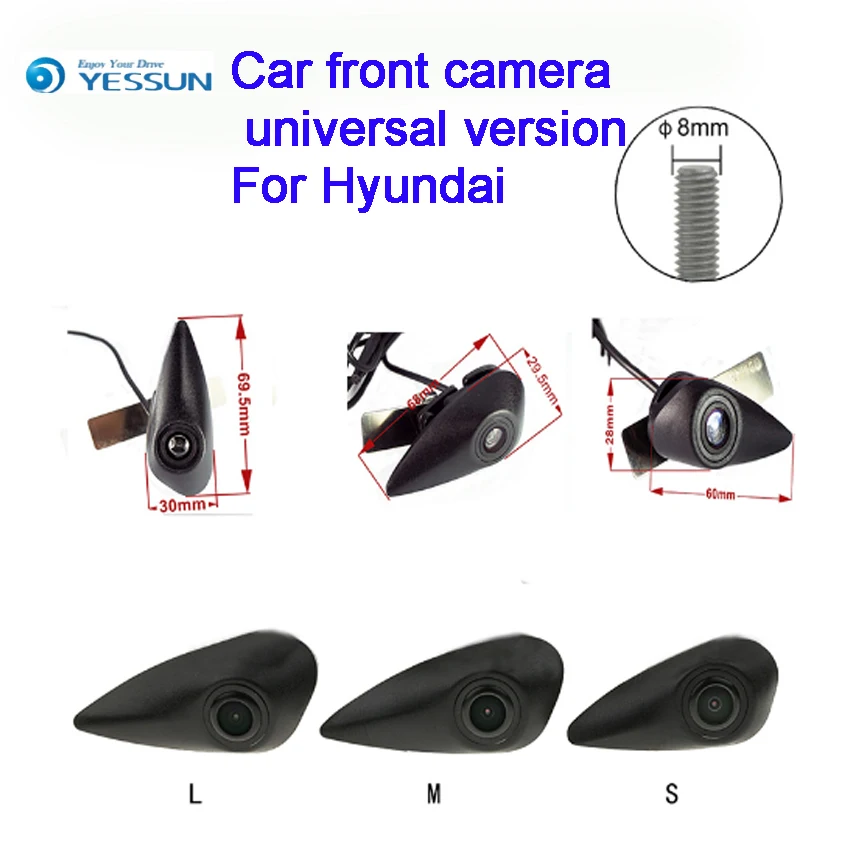 YESSUN CCD Automobilių Priekiniai Emblema universalus versija Hyundai Kamera Logotipą, vaizdo Kamera 4S parduotuvė aukštos kokybės CCD HD