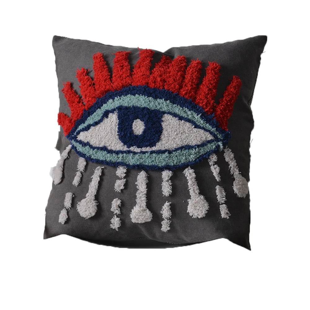 Indijos Bohemijos boho big eye pagalvėlė padengti Marokas apdailos pagalvę padengti 45X45cm mesti pagalvę namų dekoro priedai