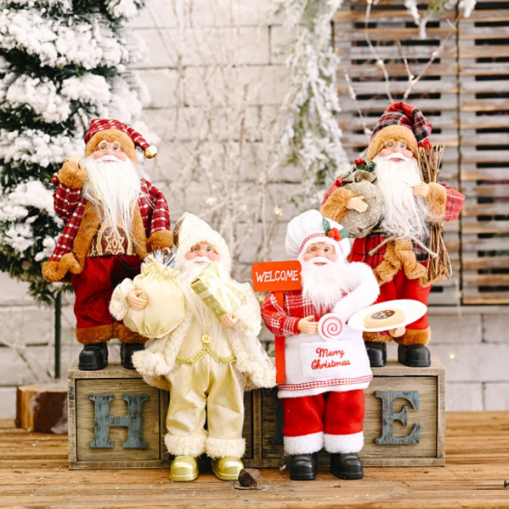 Kalėdų Senelio Lėlės Ornamentu Namų Puošybai vaikams Dovanų Linksmų Kalėdų Dekoracijas, Mielas