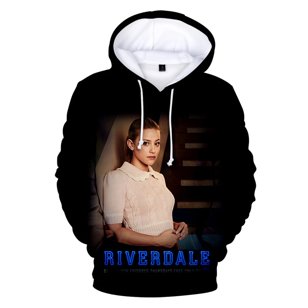 Spausdinti TV serialas Riverdale Riverdale 3D Hoodies Vyrai Moterys 3D Hoodes Megztiniai vaikams Laisvalaikio berniukų, mergaičių Riverdale puloveriai