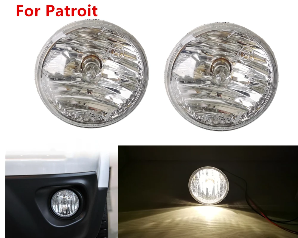 1pair Bamperio Rūko žibintai su halogeninėmis Lemputėmis Tinka Dėl Jeep Patriot 2011-2016 Priekiniai Žibintai 68081399AB 12v